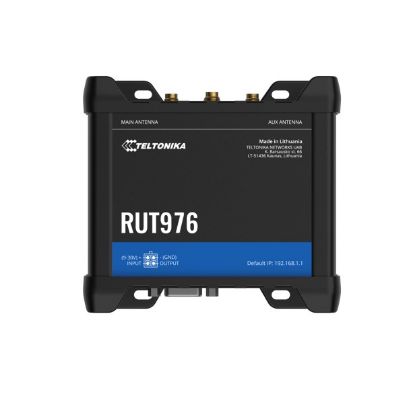 Picture of Teltonika RUT976 Redcap 5G Router, Dual-SIM, WAN Failover with 4x Ethernet Ports, Backward Compatible with 4G LTE Cat 4, 2-Year Warranty, PSU included