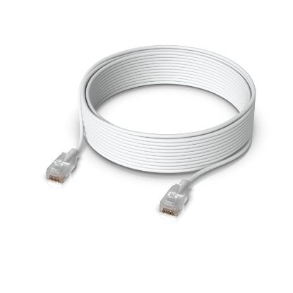 Picture of Ubiquiti UniFi Etherlighting Patch Cable, Length 15m, White, Nano-Thin Patch Cable With 10 GbE Support, Designed To Showcase Etherlighting Effects.