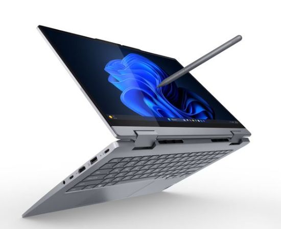 Picture of LENOVO ThinkBook 14 Yoga G5 14' WUXGA TOUCH Intel U5-225U 16GB DDR5 512GB SSD Windows 11 PRO Intel Graphics Thunderbolt Fingerprint 1YR OS 1.6kg ~i5