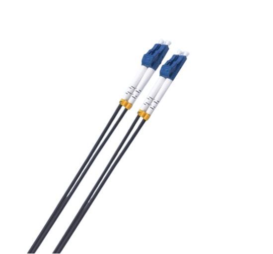 Picture of 8ware 20m LC-LC OS2 Single Mode Dual-Core Fibre Optic Cable UPC Duplex Armoured Low Smoke Zero Halogen (LSZH) Jacket Black
