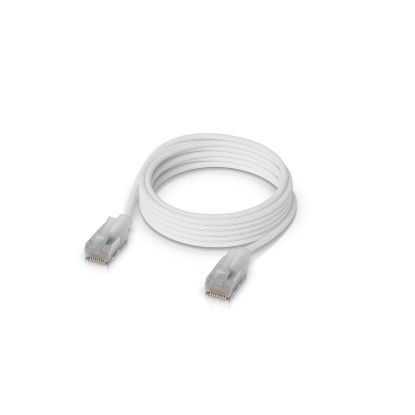 Picture of Ubiquiti UniFi Premium Patch Cable, 5M, White, Ultra-thin Braided Patch Cable, Designed And Optimized For 10 GbE Networking.
