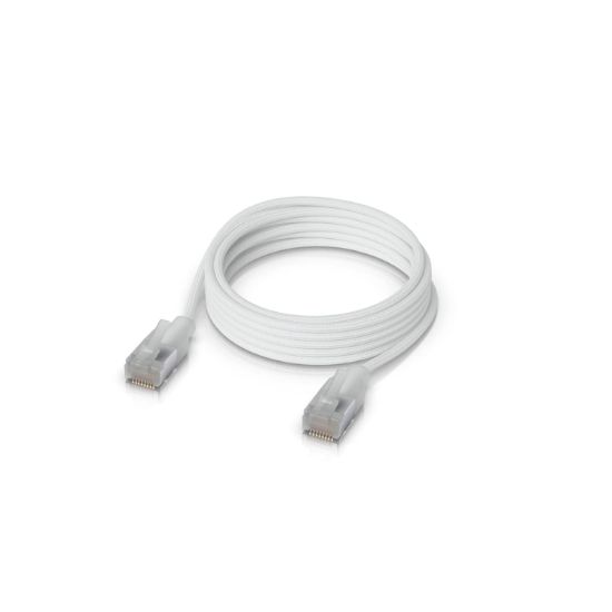 Picture of Ubiquiti UniFi Premium Patch Cable, 5M, White, Ultra-thin Braided Patch Cable, Designed And Optimized For 10 GbE Networking.