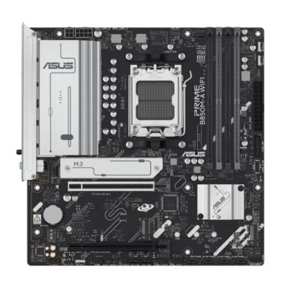 Picture of ASUS AMD B850M PRIME B850M-A WIFI-CSM (AM5) mATX Motherboard 4xDDR5, Max 256GB, 1 x PCIe 5.0 x16 slot, 4 x SATA