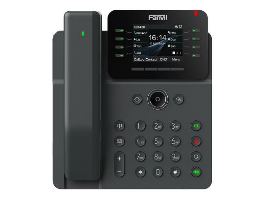 Picture of Fanvil V62 PRO Essential Business Phone Qty/CTN: 10PCS 2.8-inch, Color Screen, 12 SIP Lines, 6-Way Audio, HD Audio, Dual Gigabit Ports, Integrated PoE