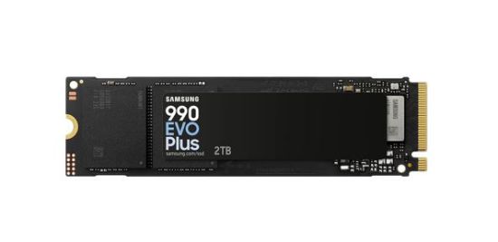 Picture of Samsung 990 EVO Plus 2TB PCIe Gen5 NVMe SSD 7250MB/s 6300MB/s R/W 1000K/1350K IOPS 1200TBW 1.5M hrs V-NAND TLC AES 256-bit Encryption 5yr wty