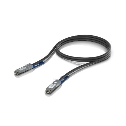 Picture of Ubiquiti 100G Direct Attach Cable, Cable length 1m, Single Pack, QSFP28 Direct Attach Cable With A 100 Gbps Max Data Rate