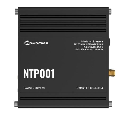 Picture of Teltonika NTP001, Accurate & low-cost NTP server, Network Time Synchronization, GNSS capabilities, UTC-traceable time, Plug-and-play functionality