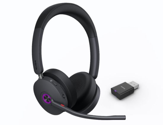 Picture of Yealink WH68 Dual Teams Hybrid  DECT & Bluetooth Hybrid Wireless Technology, 4-Mic Hybrid ANC, 4-Mic Noise Cancellation, All-Day-Wearing Comfort WDD60