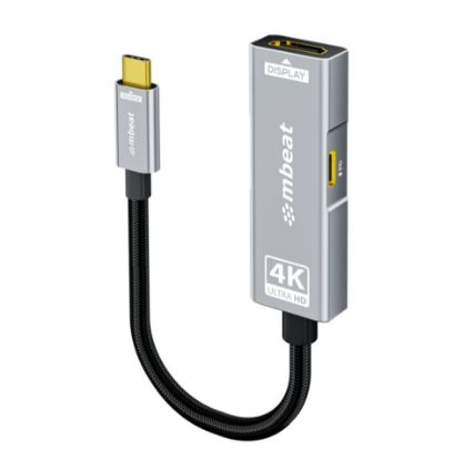 Picture of mbeat Tough Link USB-C to HDMI Adapter with 100W PD - Space Grey  5V-20V/5A, 100W PD  Up to 4K (3840 x 2160) @60Hz