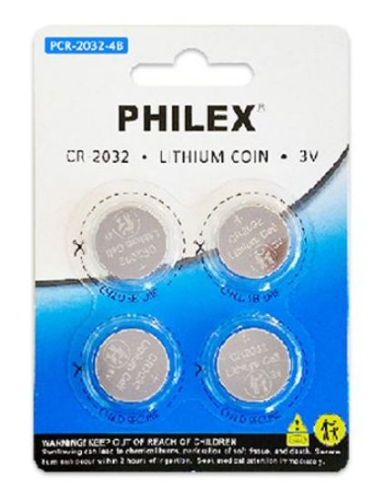 Picture of Sansai Lithium Button Coin Lithium Battery 3V - 4BP for Motherboard Danger of swallowing Keep batteries away from young children at all times