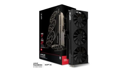 Picture of XFX Swift AMD Radeon RX 9070XT Triple fan Gaming Edition with 16GB GDDR6 HDMI 3xDP, AMD RDNA™ 4 (RX-97TSWF3B9)