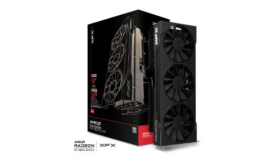 Picture of XFX Swift AMD Radeon RX 9070XT Triple fan Gaming Edition with 16GB GDDR6 HDMI 3xDP, AMD RDNA™ 4 (RX-97TSWF3B9)