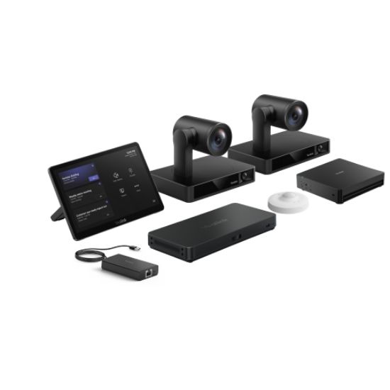 Picture of Yealink MVCS90-C5U-004 Teams Room Kit, MCore 4, MTouch Plus, Dual UVC86 Cameras, AVHub, RoomSensor, BYOD Extender, 12x Optical Zoom, AI Tracking