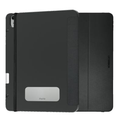 Picture of OtterBox React Folio Apple iPad Air (13') (M3/M2) (7th/6th Gen) Case Black - (77-95351), DROP+ Military Standard, Pencil Holder, 7 Years Warranty
