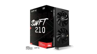 Picture of XFX Speedster SWFT210 AMD Radeon RX 7600 Core Gaming Graphics Card with 8GB GDDR6 HDMI 3xDP, AMD RDNA™ 3  (RX-76PSWFTFY)