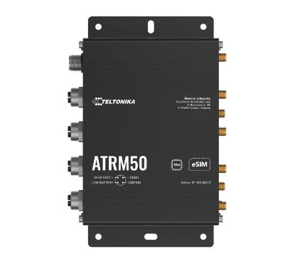Picture of Teltonika ATRM50 5G Router for Transportation, Ultra-High Cellular Speeds, M12 CONNECTORS, DUAL SIM & eSIM, EN 45545-2 and EN 50155, PSU not included