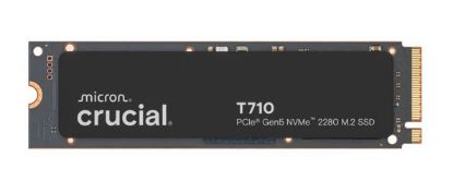 Picture of Crucial T710 1TB PCIe Gen5 NVMe 2280 SSD - 14900/13700 MB/s R/W 600TBW 1500K IOPs 1.5M hrs MTTF with DirectStorage for Intel & AMD