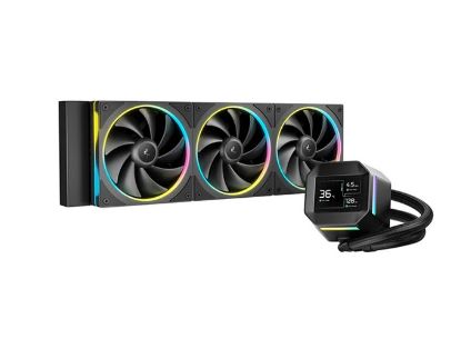 Picture of DeepCool LM360 ARGB Liquid Cooler Mini LCD Screen, 2.4' IPS, 320×240 Resolution , Intel LGA1851/1700/1200 + More, AMD AM5/AM4