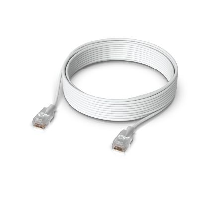 Picture of Ubiquiti UniFi Etherlighting Patch Cable, Length 12m, White, Nano-Thin Patch Cable With 10 GbE Support, Designed To Showcase EtherlightingEffects.
