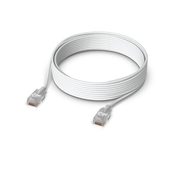 Picture of Ubiquiti UniFi Etherlighting Patch Cable, Length 12m, White, Nano-Thin Patch Cable With 10 GbE Support, Designed To Showcase EtherlightingEffects.