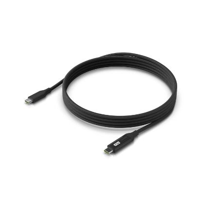 Picture of Ubiquiti USB-C Cable with Charge Display,Length 2M, Black, Braided Power & Data Cable With A Double-sided Charge Display,100W Max Power Output