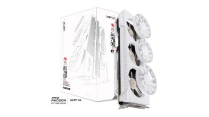 Picture of XFX Mercury AMD Radeon RX 9070XT OC White Magnetic Air Edition with RGB 16GB GDDR6 HDMI 3xDP, AMD RDNA™ 4 (RX-97TMARGW9)