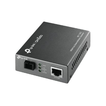 Picture of TP-Link MC112CS Media Converter SC WDM Monomodo Simplex 10/100Mbps RJ45 to 100M single-mode SC fiber Tx:1310nm Rx:1550nm up to 20km (LS)
