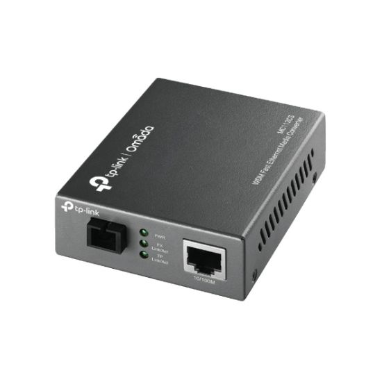 Picture of TP-Link MC112CS Media Converter SC WDM Monomodo Simplex 10/100Mbps RJ45 to 100M single-mode SC fiber Tx:1310nm Rx:1550nm up to 20km (LS)