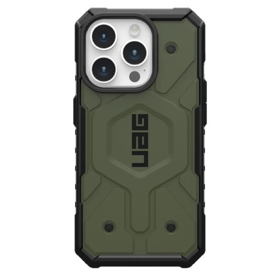 Picture of UAG Pathfinder MagSafe Apple iPhone 15 Pro (6.1') Rugged Case - Olive Drab (114281117272),18ft. Drop Protection (5.4M),Tactical Grip,10 Years Warranty