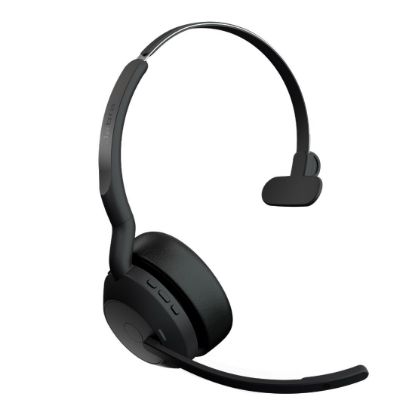 Picture of Jabra  Evolve2 55, USB C, UC, Mono, Active Noise Cancellation (ANC), Link 380 Bluetooth® Adapter ,30m Wireless Range, 18 Hours Battery Life