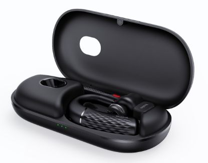 Picture of Yealink BH71 Pro USB-C&A Bluetooth Wireless Mono Headset, Carrying Case w/ Built-In Battery (+20hrs), USB-C to USB-A Cable, 10H Talk Time