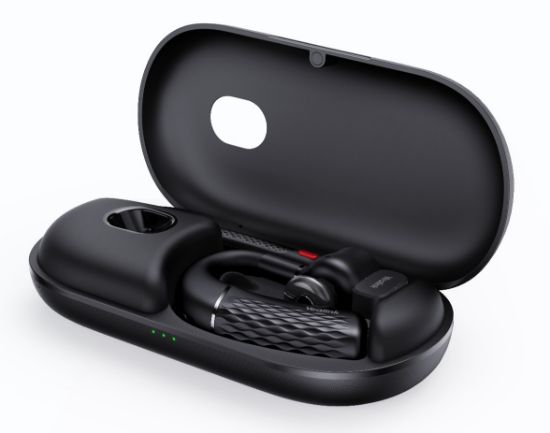 Picture of Yealink BH71 Pro USB-C&A Bluetooth Wireless Mono Headset, Carrying Case w/ Built-In Battery (+20hrs), USB-C to USB-A Cable, 10H Talk Time