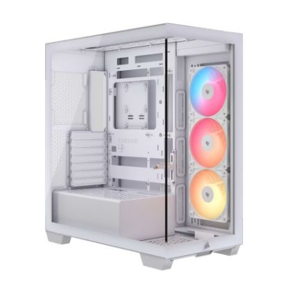 Picture of Corsair 3500X RS-R ARGB Mid-Tower PC Case - White, E-ATX Support, Side 360mm Rad, Tempered Glass, USB-C, 2x SSD, 2x HDD, 425mm GPU, RS ARGB Fans