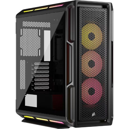 Picture of Corsair iCUE LINK 5000T LX RGB Mid-Tower High-Performance PC Case - Black, ATX, 450mm GPU, 170mm CPUcooler, 360mm rad, 3x LX120 RGB, 1x USB-C 3.2 Gen2