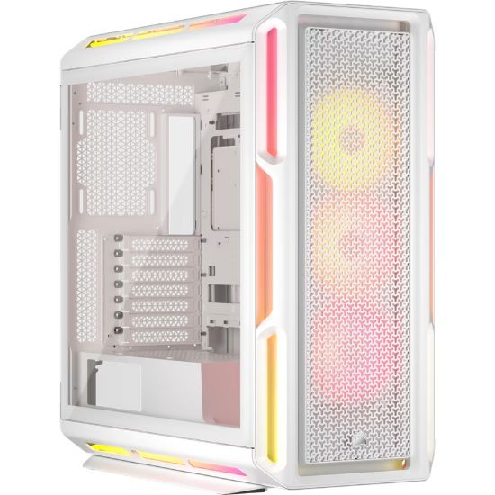 Picture of Corsair iCUE LINK 5000T LX RGB Mid-Tower High-Performance PC Case - White, ATX, 450mm GPU, 170mm CPUcooler, 360mm rad, 3x LX120 RGB, 1x USB-C 3.2 Gen2