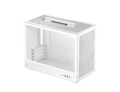 Picture of DeepCool CH160 PLUS WH Portable Micro-ATX Compact Case, USB3.0×2, Gen2 Type-C x1, Audio/Mic×1