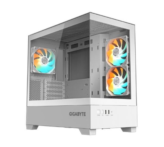 Picture of Gigabyte C201PI M-ATX CASE, Mid Tower, mini-ITX/m-ATX, White, H431x W242x D430 mm, 5 Slots, USB 3.0 x2, H=502 W=313 D=525 mm