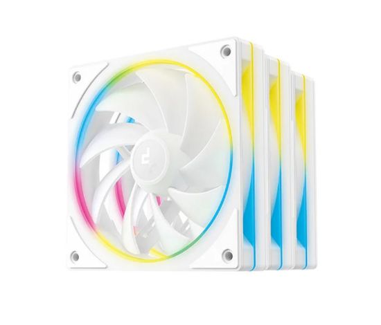 Picture of DeepCool FL12 SE WH 3 Pack 120mm Performance ARGB Fans , Hydro Bearing 120×120×25 mm(L×W×H)
