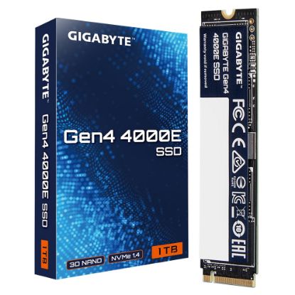 Picture of GIGABYTE Gen4 4000E SSD 1TB,  PCI Express 4.0x4, M.2, 1000GB,  Up to 4000 MB/s, 3900 MB/s, MTBF 1.5M hours, 3 y Warranty