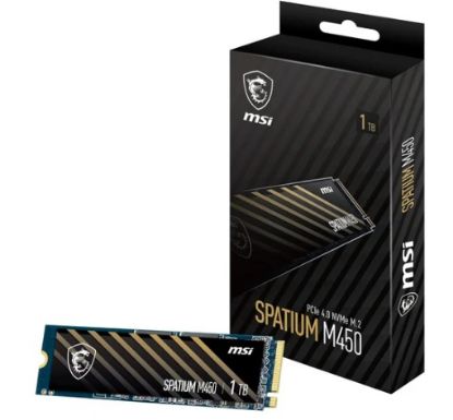 Picture of MSI SPATIUM M480 PRO PCIe 4.0 NVMe M.2 1TB SSD, 1GB DDR4, Sequential Read up to 7400MB/s, Sequential Write up to 6000MB/s, 700 TBW, 5 Year Warranty