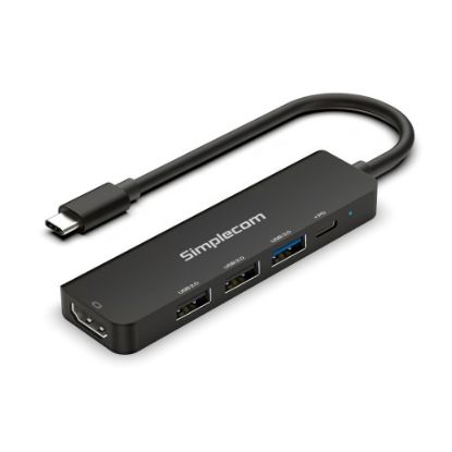 Picture of Simplecom CHT550 USB-C 5-in-1 Multiport Docking Station with USB Hub PD HDMI 2.0 4K@60Hz