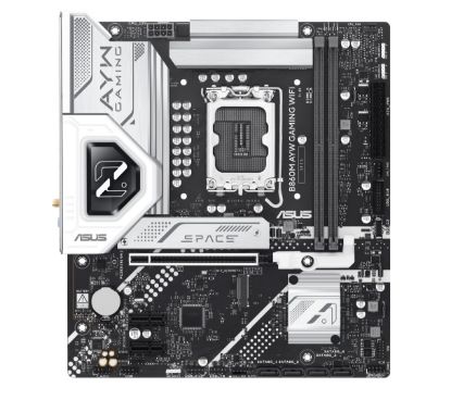 Picture of ASUS B860M AYW GAMING WIFI Micro-ATX Motherboard Up to 128GB DDR5 (2x Slots), 1 x PCIe 4.0,  2 x M.2 slots, WiFi 6,