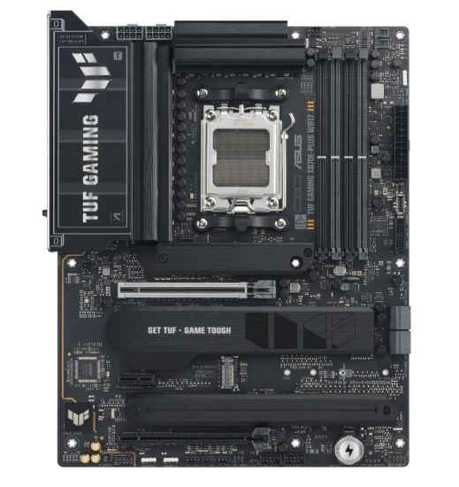 Picture of ASUS AMD TUF GAMING X870E-PLUS WIFI7 (AM5) ATX Motherboard, DDR5 Max.256GB, 1x PCIe 5.0 x16 slot, 4x M.2 slots, 4x SATA, Realtek 2.5Gb Ethernet