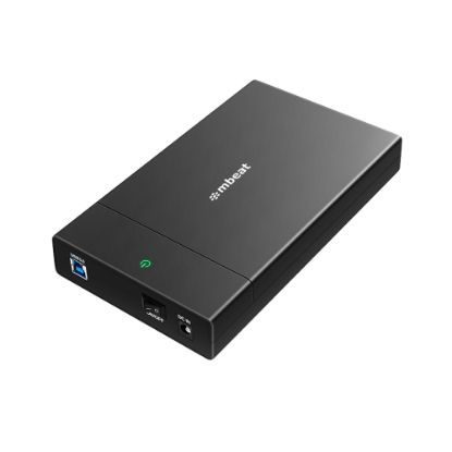 Picture of mbeat C1 Tool-Free USB 3.0 3.5' & 2.5' SATA HDD Enclosure - Black Data Speed: Maximum up to 5Gbp Product Weight: 121g DC Power: +12V/2A Power Supply