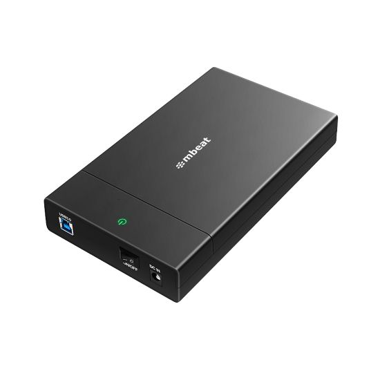Picture of mbeat C1 Tool-Free USB 3.0 3.5' & 2.5' SATA HDD Enclosure - Black Data Speed: Maximum up to 5Gbp Product Weight: 121g DC Power: +12V/2A Power Supply
