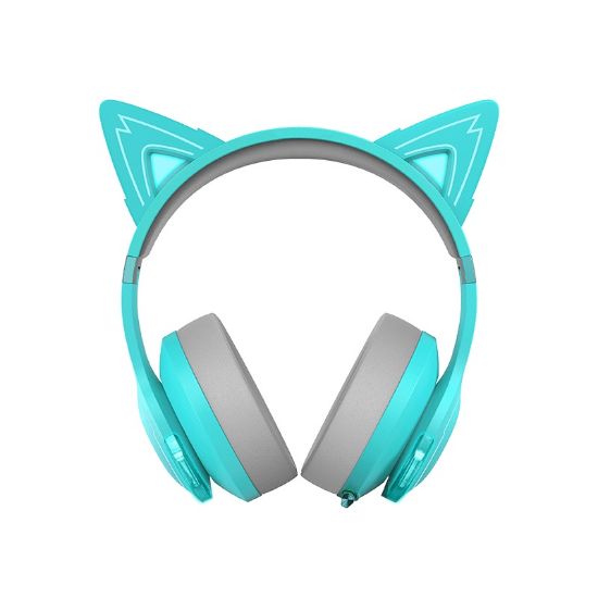 Picture of Edifier G5BT Cat Turquoise Hi-Res Bluetooth Gaming Headset with Hi-Res, Low Latency 45ms (+5ms), RGB Lighting, Multi-Mode, Bluetooth v5.2/AUX