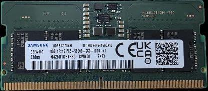 Picture of Samsung OEM 8GB (1x8GB) DDR5 SODIMM 5600MHz C46 1.1V Notebook Laptop Memory (ex-demo) ~CT8G48C40S5