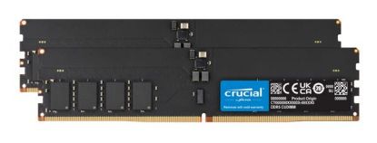 Picture of Crucial 128GB (2x64GB) DDR5 CUDIMM 6400MHZ CL52 Desktop PC Memory for Intel Core Ultra Processors AI PC