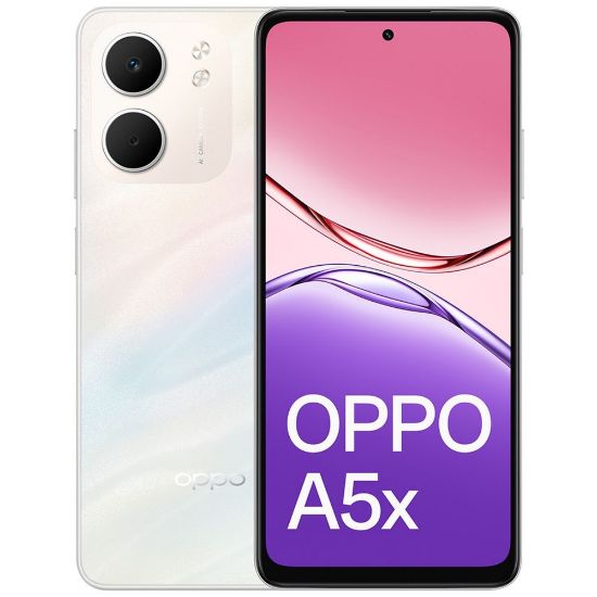 Picture of OPPO A5x 4G 128GB - Laser White (CPH2725AU WHITE)*AU STOCK*, 6.67', HD+, 60Hz, 4GB/128GB, 32MP/5MP, Dual SIM, 6000mAh, 2 Years Warranty