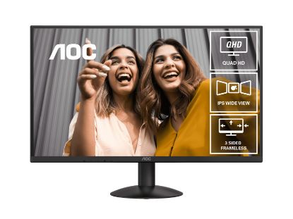 Picture of AOC 27' IPS Q27B30E: 2560×1440 @ 75Hz, 4ms GtG, 300 nits brightness, sRGB 118%, HDMI 1.4 & DP 1.4, tilt stand, 100mm VESA, 20W power use